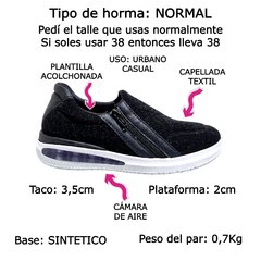 Zapatillas Mujer Comfort Flex Cámara Aire Acolchonada 48401 (CF48401) en internet