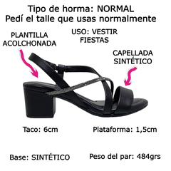 Sandalias Mujer Comfort Flex Taco Ancho 57404 Acolchonadas (CF57404) en internet