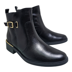 Botinetas Mujer Comfort Flex Urbana Cuero Vacuno Bajas 69303 (CF69303)