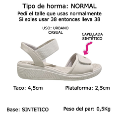 Sandalias Mujer Comfort Flex Bajas Acolchonadas 86403 Cómoda (CF86403) - Zona Shop
