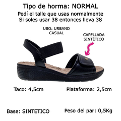 Sandalias Mujer Comfort Flex Bajas Acolchonadas 86403 Cómoda (CF86403) en internet