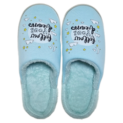 Pantuflas Mujer Chinelas Simil Piel Abrigadas Comoditas 1252