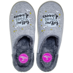 Pantuflas Mujer Chinelas Simil Piel Abrigadas Comoditas 1252