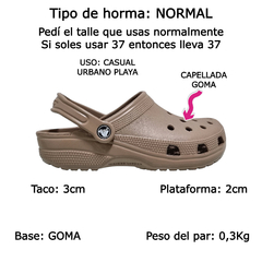 Imagen de Crocs Originales Classic hombre Mujer Unisex Livianas Goma 10001 (CR10001)