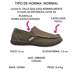 Crocs Hombre Mocasines Santa Cruz Originales 10128 Cómodos (CR10128)