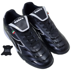 Botines Futbol Unisex Diadora Cuero Vacuno Clasico Tf Hockey
