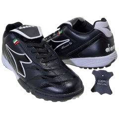 Botines Futbol Unisex Diadora Cuero Vacuno Clasico Tf Hockey
