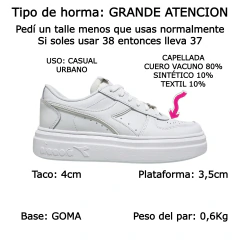 Zapatillas Mujer Diadora Cuero Urbanas Casual Magic Bold (DIMAGBOL) - comprar online