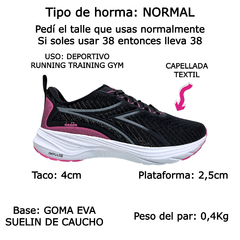 Zapatillas Diadora Running Solar Deportivas Mujer Training (DISOLAR) - Zona Shop