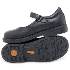 Zapatos Colegial Niña Guillermina Escolares Cuero 007411