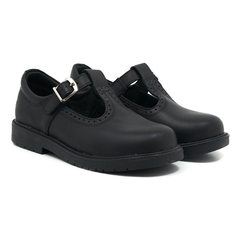 Zapatos Escolares Niña Colegial Guillermina Cuero 