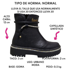 Botitas Urbanas Ferli Nena Mujer Botas Kids Borcegos 302005 (FE302005) - tienda online