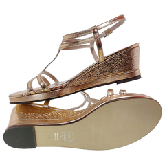 Sandalias Mujer Fiesta Vestir Cuero Fh 3103 Taco Chino Moda