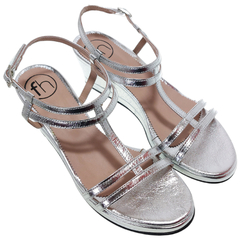 Sandalias Mujer Fiesta Vestir Cuero Fh 3103 Taco Chino Moda