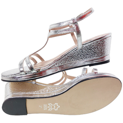 Sandalias Mujer Fiesta Vestir Cuero Fh 3103 Taco Chino Moda