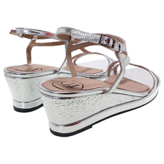 Sandalias Mujer Fiesta Vestir Cuero Fh 3103 Taco Chino Moda