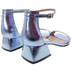 Sandalias Mujer Bajas Fiesta Vestir Cuero Fh 3410 Bailar