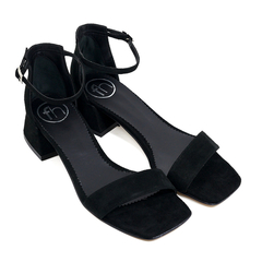 Sandalias Mujer Bajas Fiesta Vestir Cuero Fh 3410 Bailar
