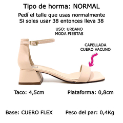 Imagen de Sandalias Mujer Bajas Fiesta Vestir Cuero Fh 3410 Bailar (FH3410)