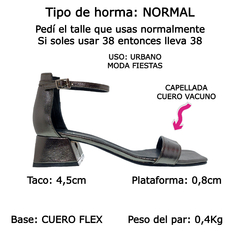 Sandalias Mujer Bajas Fiesta Vestir Cuero Fh 3410 Bailar (FH3410) - comprar online