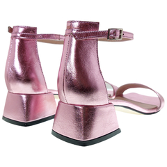 Sandalias Mujer Bajas Fiesta Vestir Cuero Fh 3410 Bailar