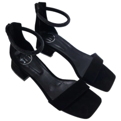 Sandalias Mujer Bajas Fiesta Vestir Cuero Fh 3434 Bailar