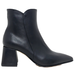 Botas Botinetas Mujer Stilettos Taco Palo Fh 3605 Cuero Vaca