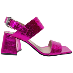 Sandalias Mujer Fiestas Eventos Cuero Fh 5535 Taco Ancho