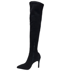 Bucaneras Botas Elastizada Mujer Stilettos Taco Fino Fh 8209