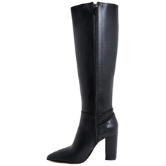 Botas Mujer Stilettos Cuero Taco Palo Caña Alta Fh 8211 