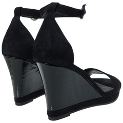Sandalias Mujer Fiesta Vestir Cuero Fh 8603 Taco Chino Altas