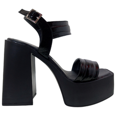 Sandalias Mujer Plataformas Altas Taco Palo Cuero Vacuno 250