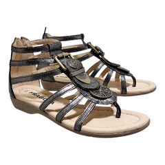 Sandalias Mujer Romanas Urbanas Cuero Bajas Fragola 053601 (FR053601) - Zona Shop