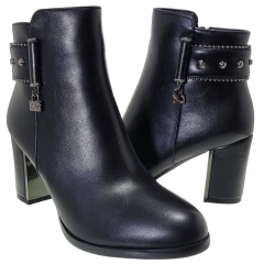 Botas Mujer Urbanas Taco Ancho Fragola 091001 Botinetas Moda
