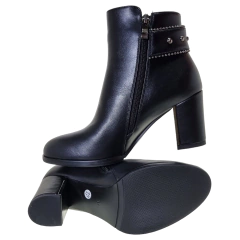 Botas Mujer Urbanas Taco Ancho Fragola 091001 Botinetas Moda