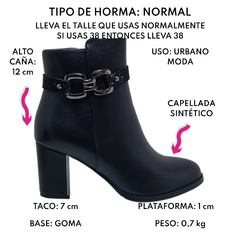 Botas Mujer Fragola Vestir 091004 Botinetas Taco Alto Moda (FR091004) en internet
