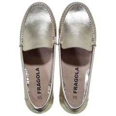 Mocasines Mujer Cuero Calado Urbanos Confort Fragola 410792