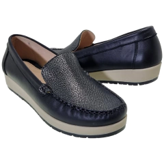 Mocasines Mujer Cuero Calado Urbanos Confort Fragola 410792