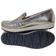 Mocasines Mujer Cuero Calado Urbanos Confort Fragola 410792