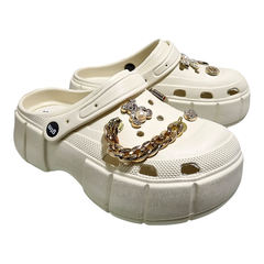 Sandalias Mujer Gummi Gtm Goma Plataforma Crown Zuecos Moda (GUCROWN) - Zona Shop