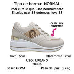 Zapatillas Con Taco Mujer Hope Urbanas Gummi Sneakers Moda (GUHOPE) - comprar online