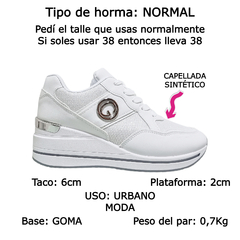 Zapatillas Con Taco Mujer Hope Urbanas Gummi Sneakers Moda (GUHOPE) - comprar online