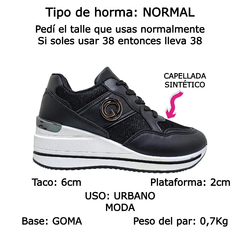 Zapatillas Con Taco Mujer Hope Urbanas Gummi Sneakers Moda (GUHOPE) - comprar online