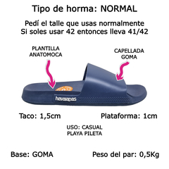 Sandalias Havaianas Originales Brasil Hombre Slide Goma (HASLIDEC) en internet