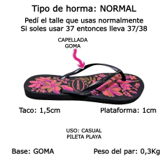 Ojotas Havaianas Slim Organic Originales Brasil Mujer Goma (HASLIMOR) en internet