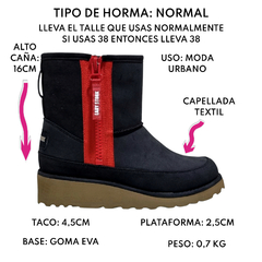 Pantubotas Lady Stork Mujer Botas Abrigada Simil Piel Cailin (LSCAILIN) - Zona Shop