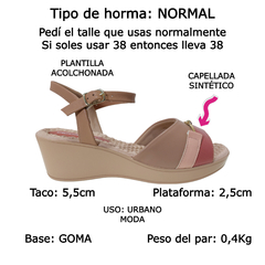 Sandalias Mujer Piccadilly 540343 Taco Chino Verano Livianas (PI540343) - tienda online