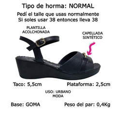 Sandalias Mujer Piccadilly 540343 Taco Chino Verano Livianas (PI540343) - Zona Shop