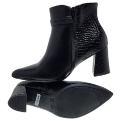 Botas Piccadilly Mujer Stilettos Botinetas Taco Ancho 745209