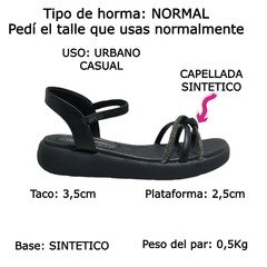 Sandalias Mujer Ramarim Urbanas Moda Cómodas Bajas 24204 (RA24204) - comprar online